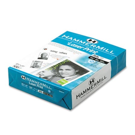 Hammermill Laser Print Office Paper- 98 Brightness- 28lb- 8-1/2 x 11- White- 500 Shts/Ream HA31583